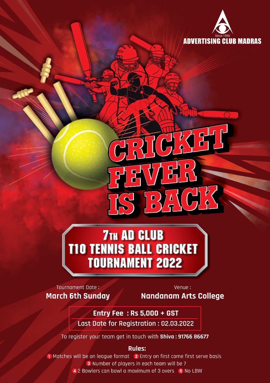 7th T10 Tennis Ball Cricket Tournament 2022